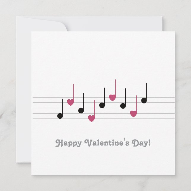 Cartão Melody of Love (Fusion) personalizável (Verso)