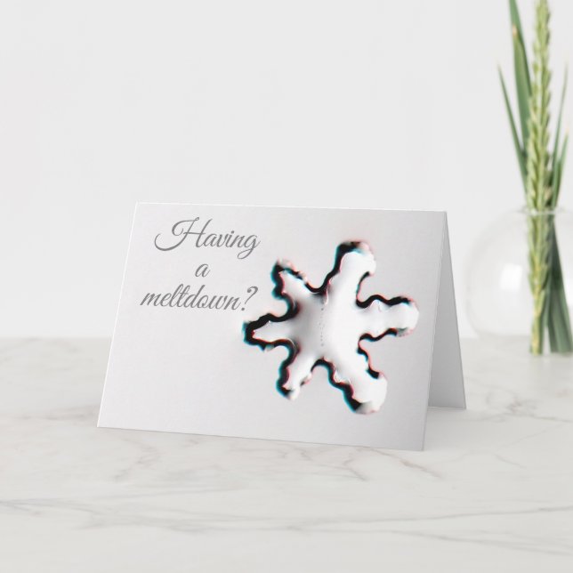 Cartão Meltdown Greeting Card (Frente)