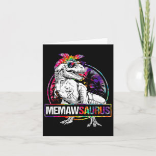 Cartão Memawsaurus Dinossauro Memaw Saurus Família Corres