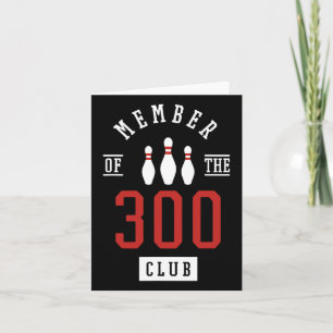 Cartão Membro Da Boliche 300 Club Byll Strike Pins