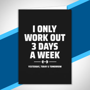 Cartão Membro da Malhação do Exercício de Gym Engraçado P