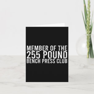Cartão Membro Do Bench Press Club De 225 Libras - Gym Bod