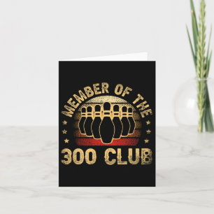 Cartão Membro Do Clube 300 Para Uma Boliche De Boliche
