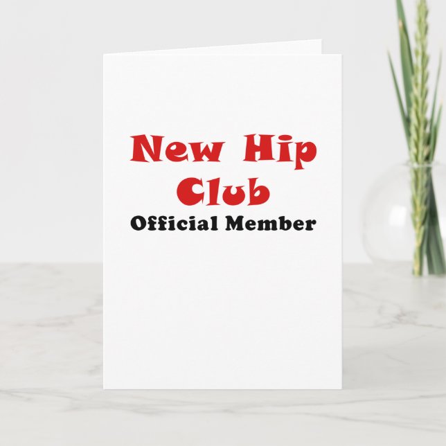 Cartão Membro Oficial do New Hip Club (Frente)