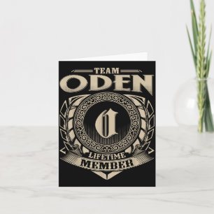 Cartão Membro Vitalício da Equipe Oden, Nome da Família O