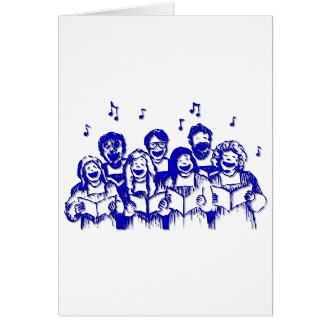 Cartão Membros/cantores do coro (Frente)