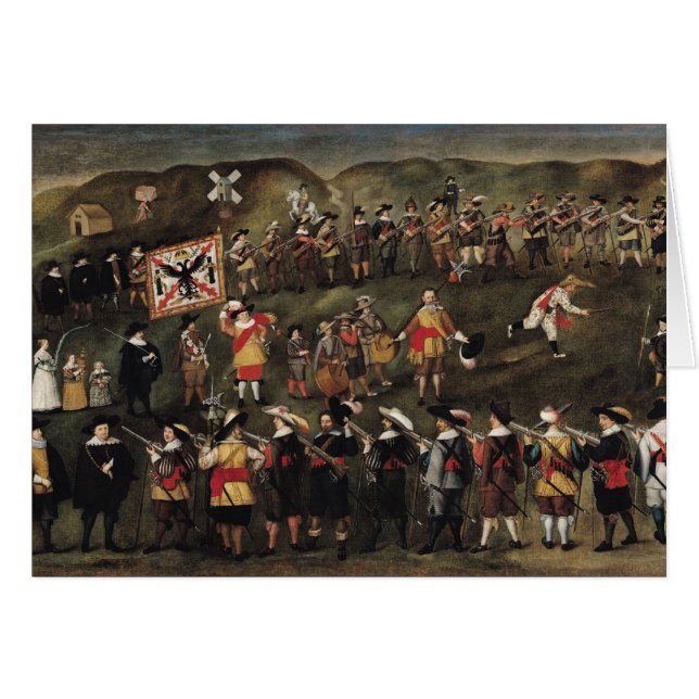 Cartão Membros da fraternidade de St. Barbara (Frente Horizontal)