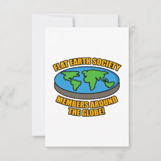 Cartão Membros da Sociedade Flat Earth