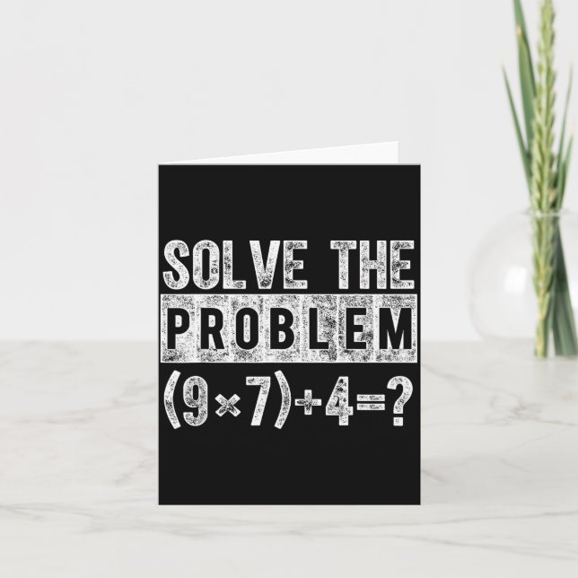 Cartão Meme 67 Engraçado Pemdas Professor de Matemática E (Frente)