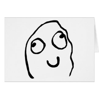 Cartão meme da cara