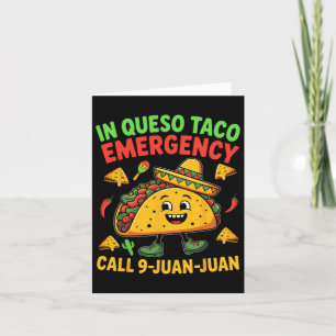 Cartão Meme de Dito Divertido Cinco De Mayo Taco Mexicano