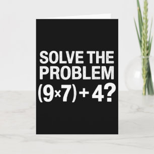 Cartão Meme engraçado 67 Pemdas professor de matemática B