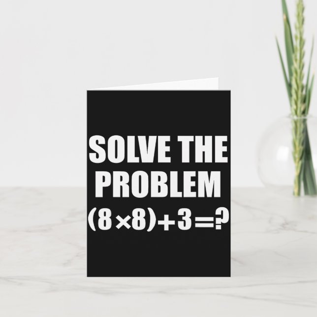 Cartão Meme engraçado 67 Pemdas Professor de Matemática E (Frente)