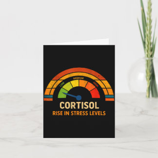 Cartão Meme engraçado de níveis baixos de cortisol V