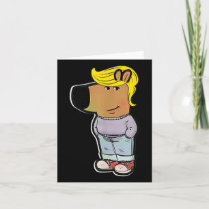 Cartão Meme Legal do Trump Meme Divertido dos Rapazes Leg