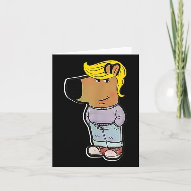 Cartão Meme Legal do Trump Meme Legal dos Rapazes Engraça (Frente)