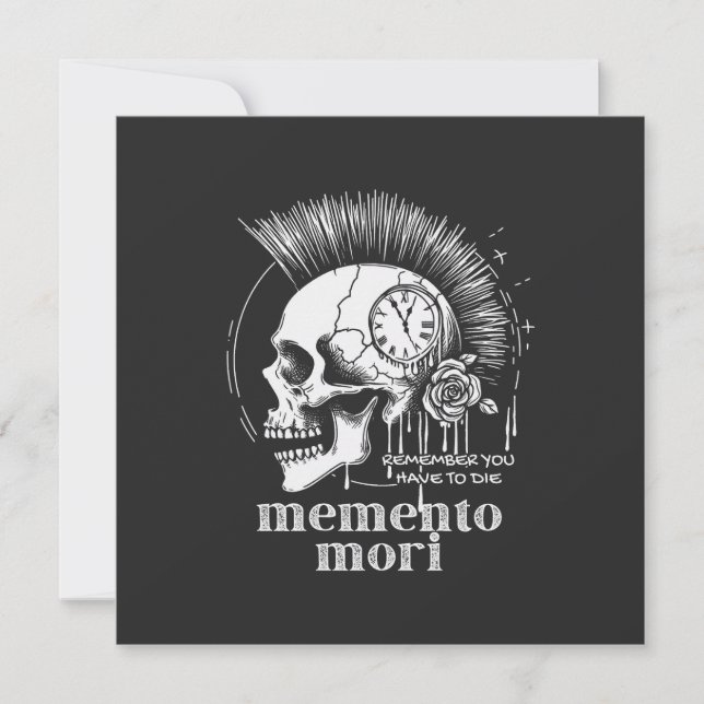 Cartão Memento Mori (Frente)