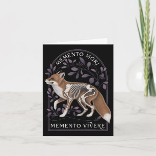 Cartão Memento Mori Memento Vivere - Filosofia &amp; Lat