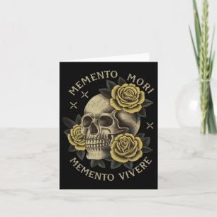 Cartão Memento Mori Memento Vivere - Filosofia &amp; Lat