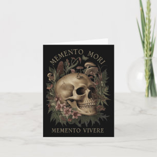 Cartão Memento Mori Memento Vivere - Filosofia &amp; Lat