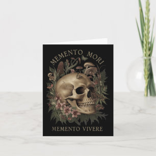 Cartão Memento Mori Memento Vivere - Filosofia &amp; Lat