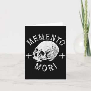 Cartão Memento Mori Stoic Lembra Da Morte Ossos Do Crânio