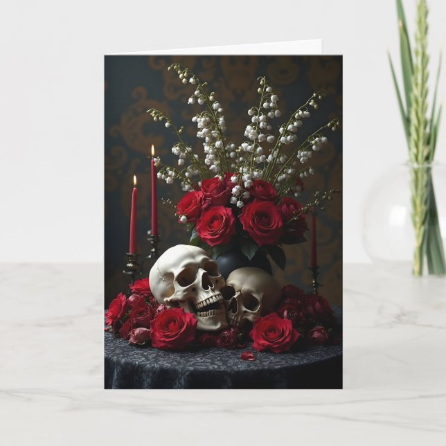 Cartão Memento Mori Tableau Gothday (Frente)