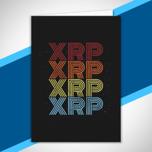 Cartão Memória Crypto Retro Vintage Cryptocurrency do XRP