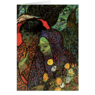 Cartão Memória do Jardim de Etten por Vincent van Gogh