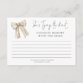 Cartão Memória Favorita com Chá de panela de Arco Bride C