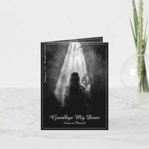 Cartão Memorial à luz - adeus, minha querida