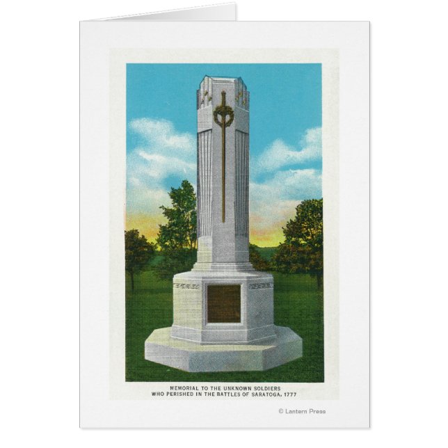 Cartão Memorial à Visão Desconhecida do Soldado (Frente)