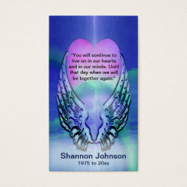 Cartão Memorial | Corações e Anjos