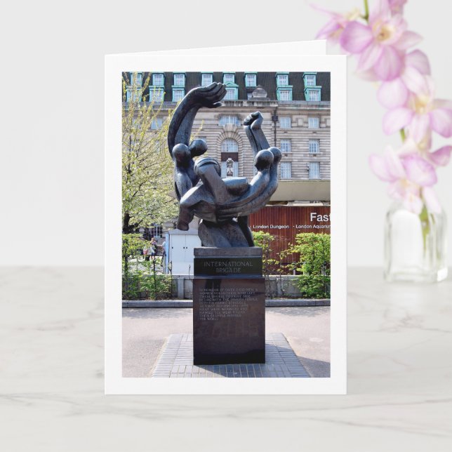 Cartão Memorial da Brigada Internacional nos Jubilee Gard (Orquídea)