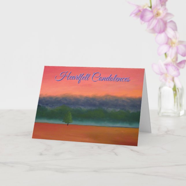 Cartão Memorial da Memória com Laranja Verde Roxo Vermelh (Orquídea)