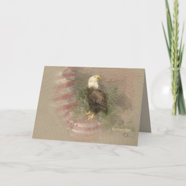 Cartão Memorial Day Card/Veterans Day (Frente)