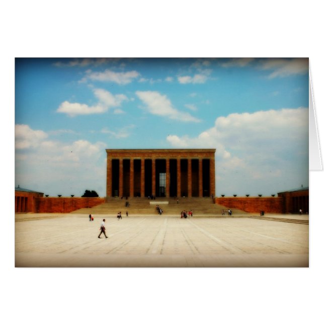 Cartão Memorial de Ataturk em Ancara (Frente Horizontal)
