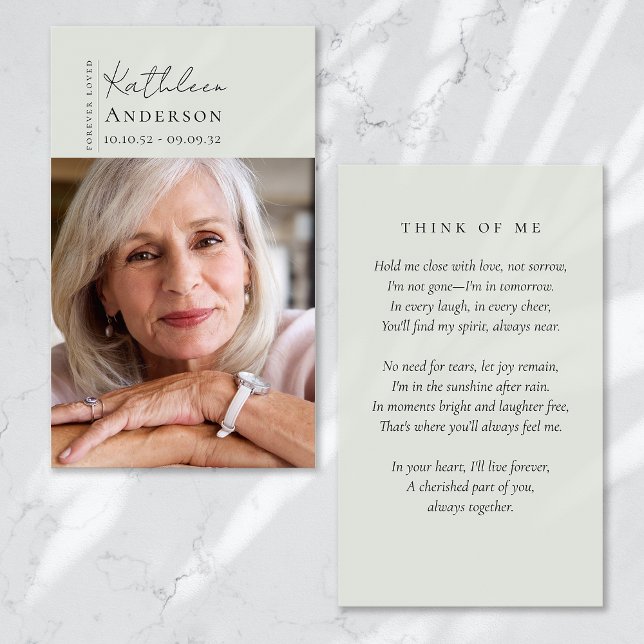 Cartão Memorial de Script de Caligrafia Adorada pa (Criador carregado)