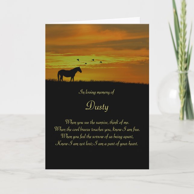 Cartão Memorial dos Cavalos (Frente)