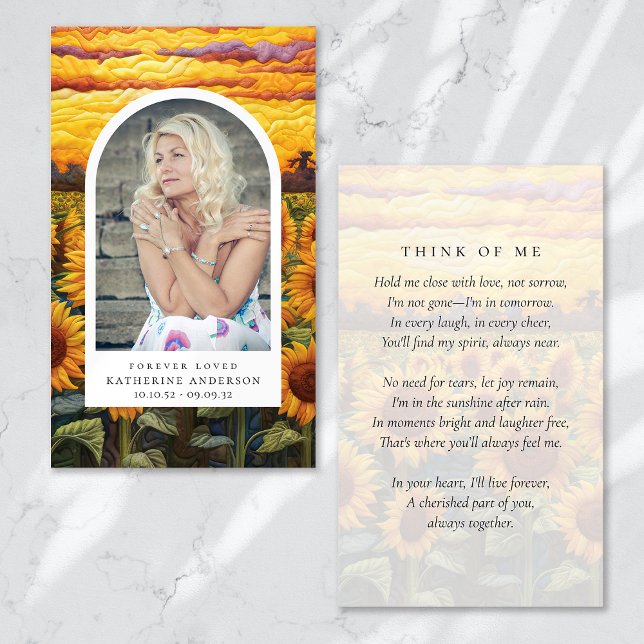 Cartão Memorial dos Girassóis Encharcados para sem (Criador carregado)