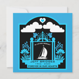 Cartão Memorial Funeral de Iatista | Iatista