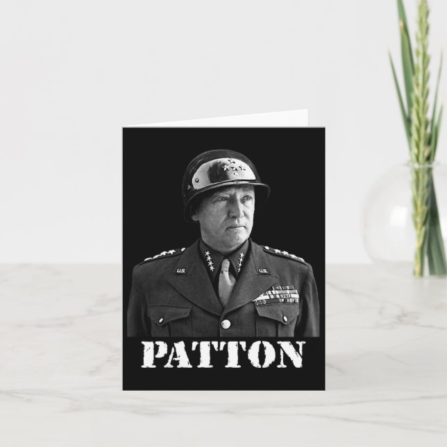 Cartão Memorial George Patton Vitória Segunda Guerra Mund (Frente)