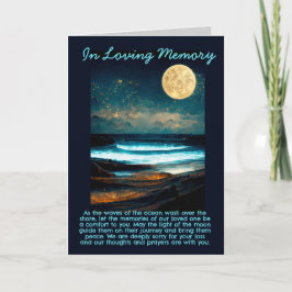 Cartão Memorial Ocean Moonlight