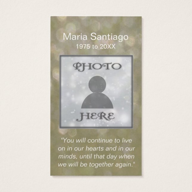 Cartão Memorial | OURO (Verso)