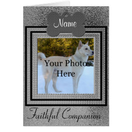 Cartão Memorial Personalizado de Cães ou Gatos