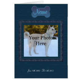 Cartão Memorial Pet Personalizado