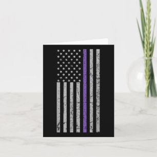 Cartão Memórias da Faixa Roxa da Bandeira Americana Heime