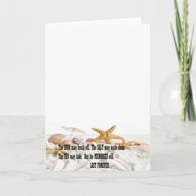 Cartão Memórias de Ocean Beach (Frente)