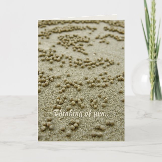 Cartão Memórias de visões de praia (Frente)