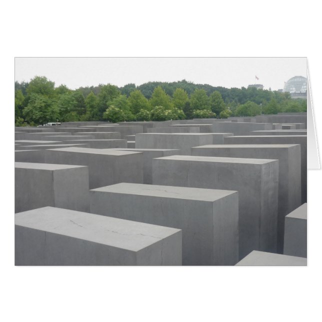 Cartão memórias do holocausto de berlin (Frente Horizontal)